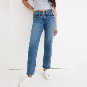 NWT Madewell Low Rise Perfect Vintage Straight Jeans 26